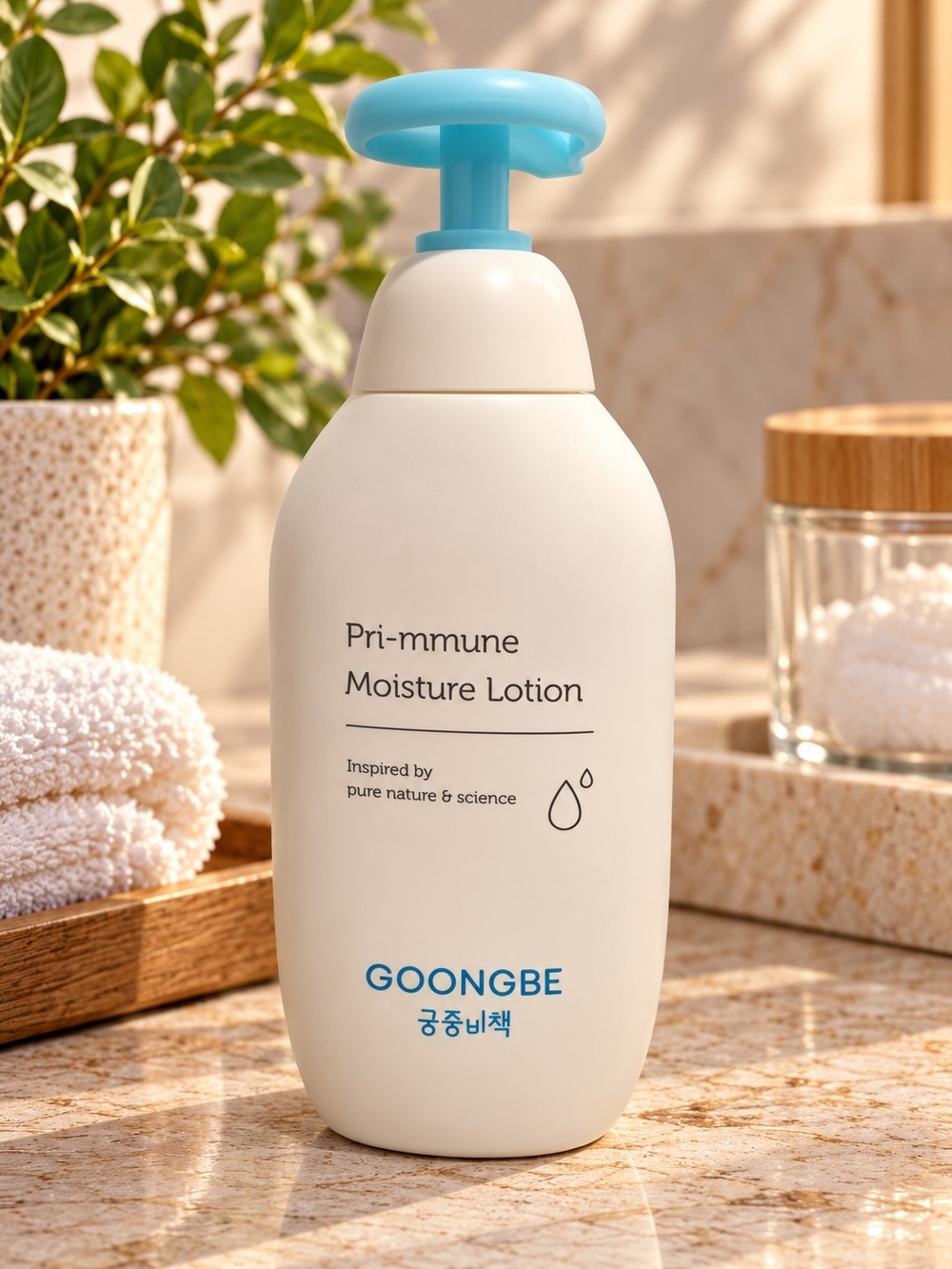GOONGBE Pri-mmune Moisture Lotion - White with Blue Pump